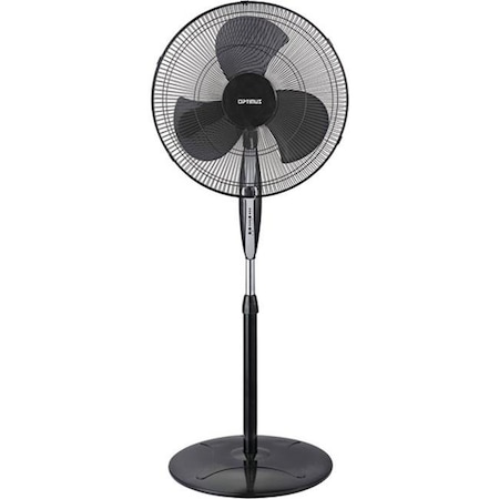 Swivel Oscillating Stand Fan with Remote; Black - 18 in. SW16284